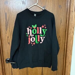 Black Holly Jolly Sweatshirt